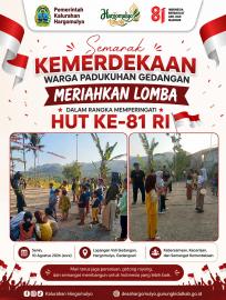 SEMARAK KEMERDEKAAN, WARGA PADUKUHAN GEDANGAN MERIAHKAN LOMBA 17 AGUSTUS 